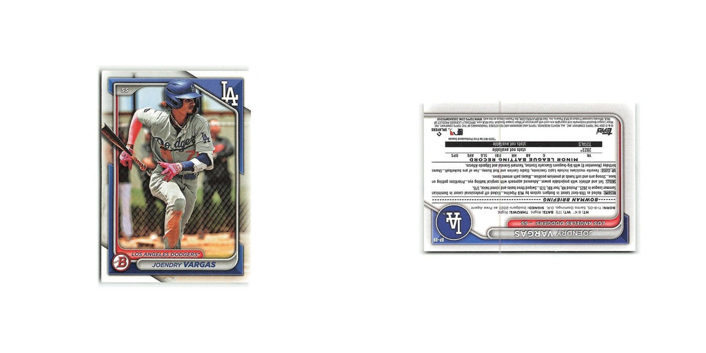 Joendry Vargas 2024 Bowman Prospects #BP-89 Los Angeles Dodgers Baseball Card NM