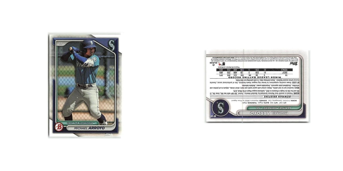 Michael Arroyo 2024 Bowman Prospects #BP-97 Seattle Mariners Baseball Card NM