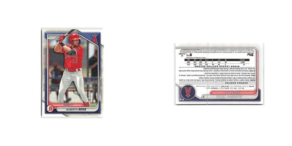 Alberto Rios 2024 Bowman Prospects #BP-98 Los Angeles Angels Baseball Card NM