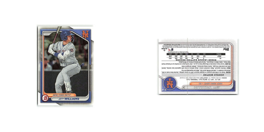 Jett Williams 2024 Bowman Prospects #BP-54 New York Mets Baseball Card NM