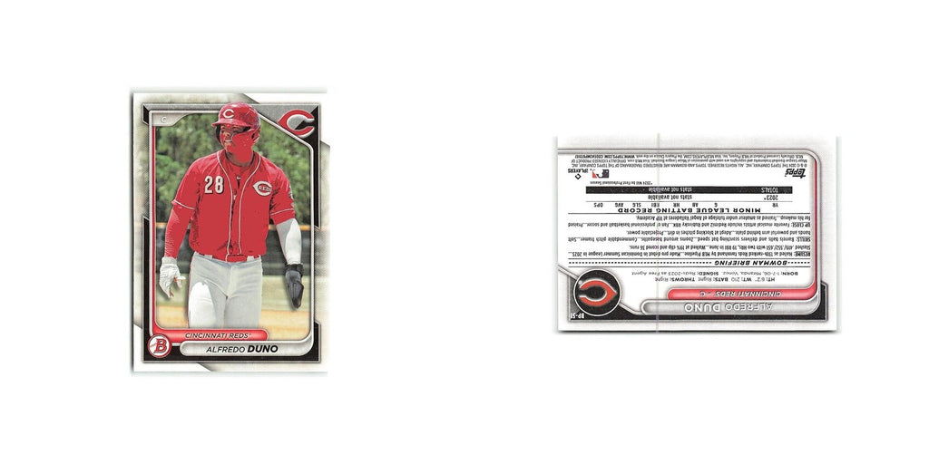 Alfredo Duno 2024 Bowman Prospects #BP-51 Cincinnati Reds Baseball Card NM