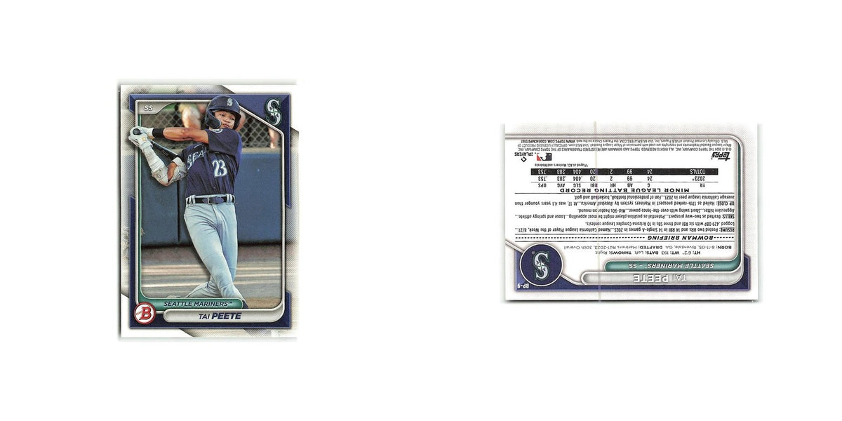 Tai Peete 2024 Bowman Prospects #BP-9 Seattle Mariners Baseball Card NM