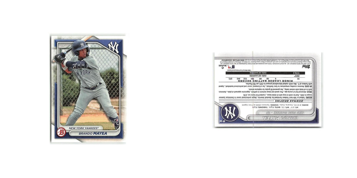 Brando Mayea 2024 Bowman Prospects #BP-84 New York Yankees Baseball Card NM