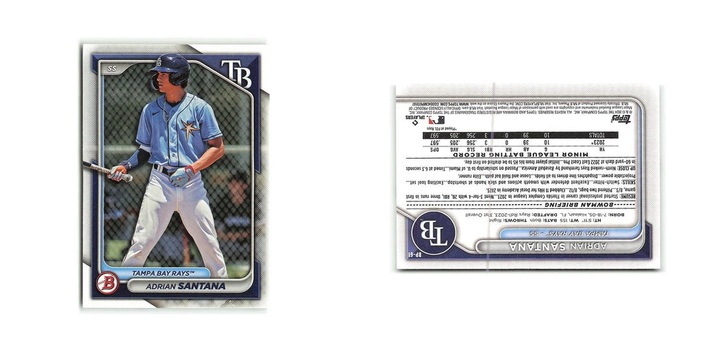 Adrian Santana 2024 Bowman Prospects #BP-61 Tampa Bay Rays Baseball Card NM