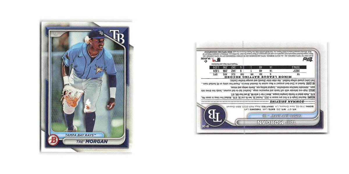 Tre' Morgan 2024 Bowman Prospects #BP-126 Tampa Bay Rays Baseball Card NM