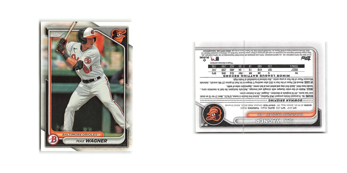 Max Wagner 2024 Bowman Prospects #BP-18 Baltimore Orioles Baseball Card NM
