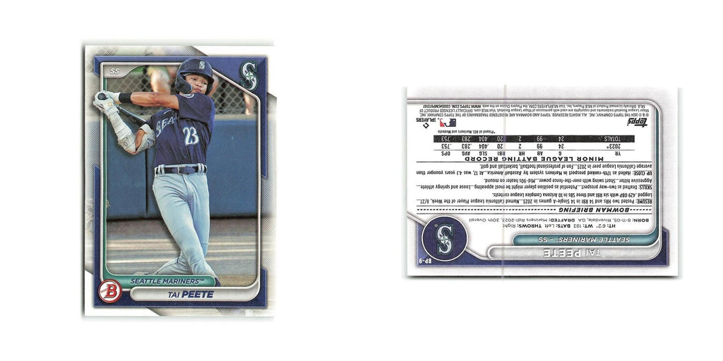 Tai Peete 2024 Bowman Prospects #BP-9 Seattle Mariners Baseball Card NM