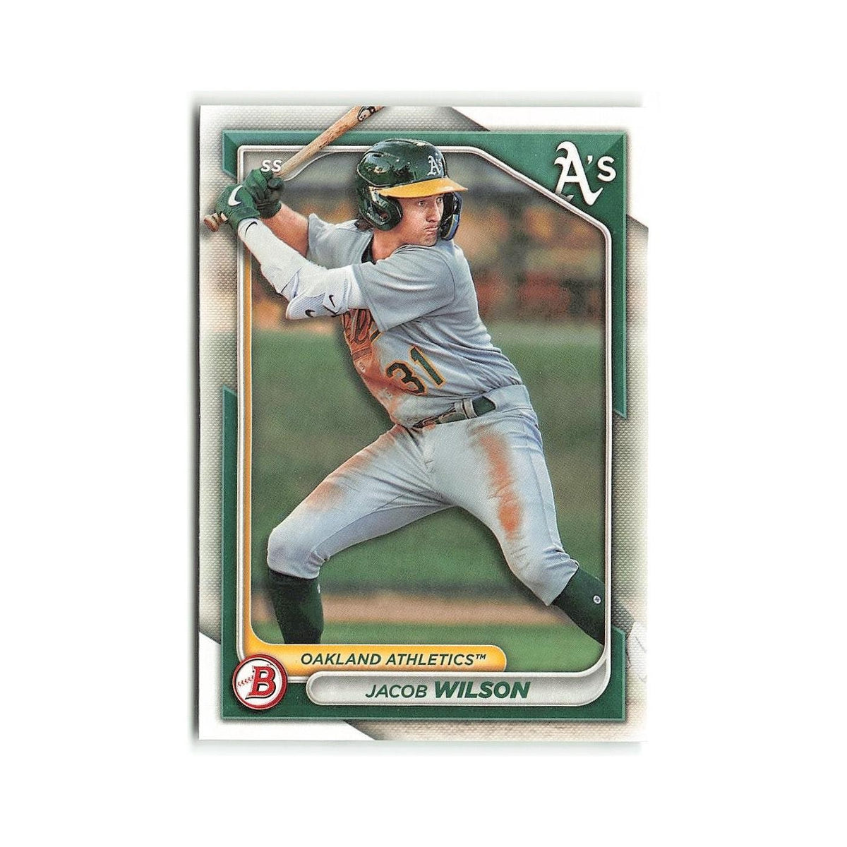 Jacob Wilson 2024 Bowman Prospects #BP-3 Oakland Athletics Baseball Card NM