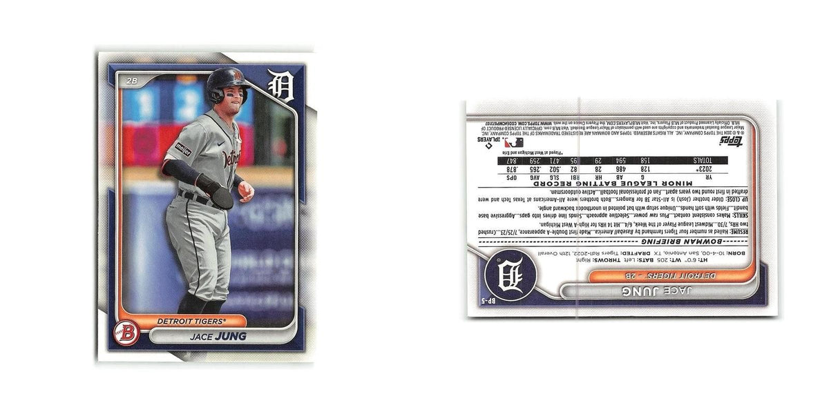 Jace Jung 2024 Bowman Prospects #BP-5 Detroit Tigers Baseball Card NM