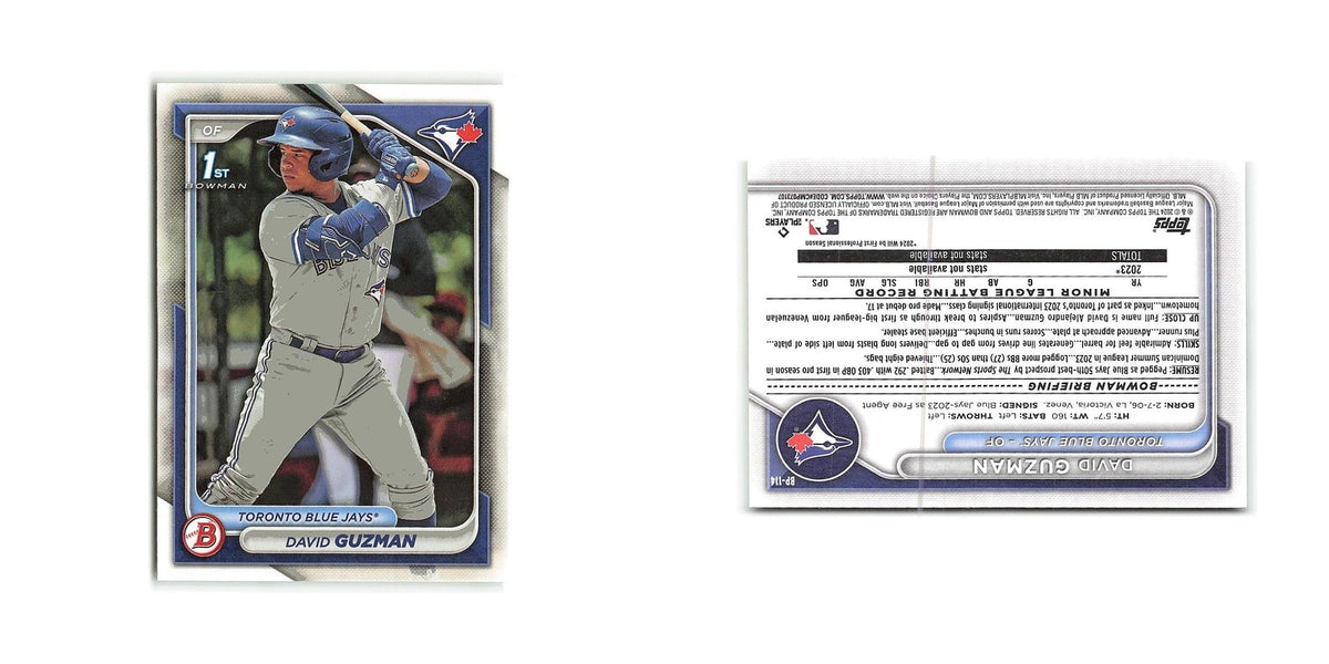 David Guzman 2024 Bowman Prospects #BP-114 Toronto Blue Jays Baseball Card NM
