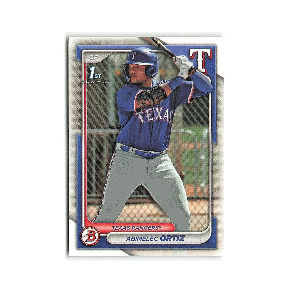 Abimelec Ortiz 2024 Bowman Prospects #BP-16 Texas Rangers Baseball Card NM