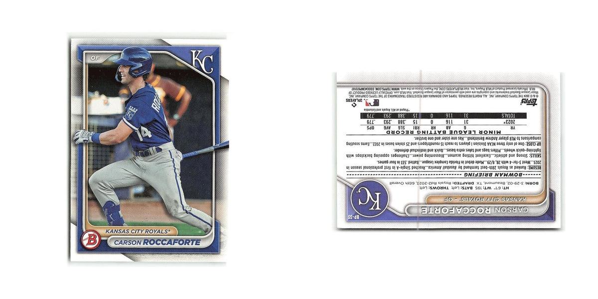 Carson Roccaforte 2024 Bowman Prospects #BP-33 Kansas City Royals NM