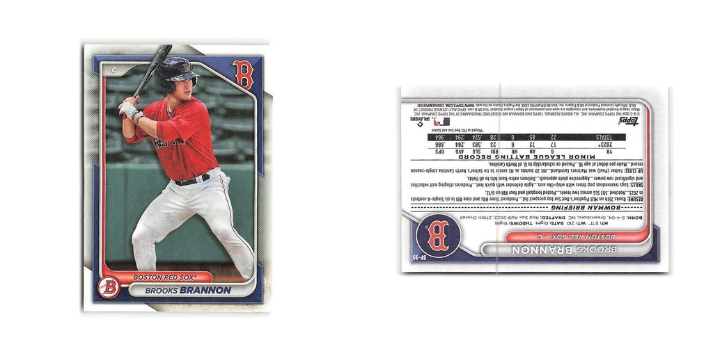 Brooks Brannon 2024 Bowman Prospects #BP-95 Boston Red Sox Baseball Card NM