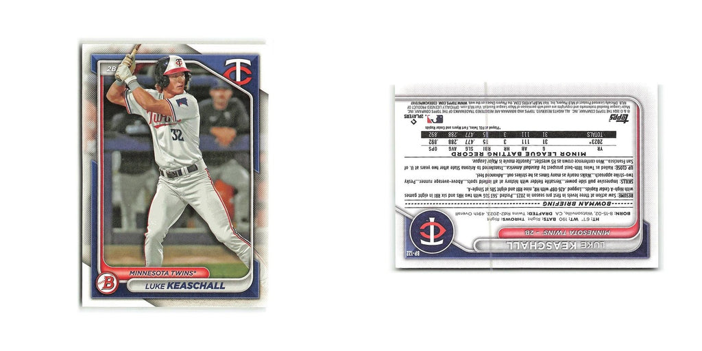 Luke Keaschall 2024 Bowman Prospects #BP-122 Minnesota Twins Baseball Card NM