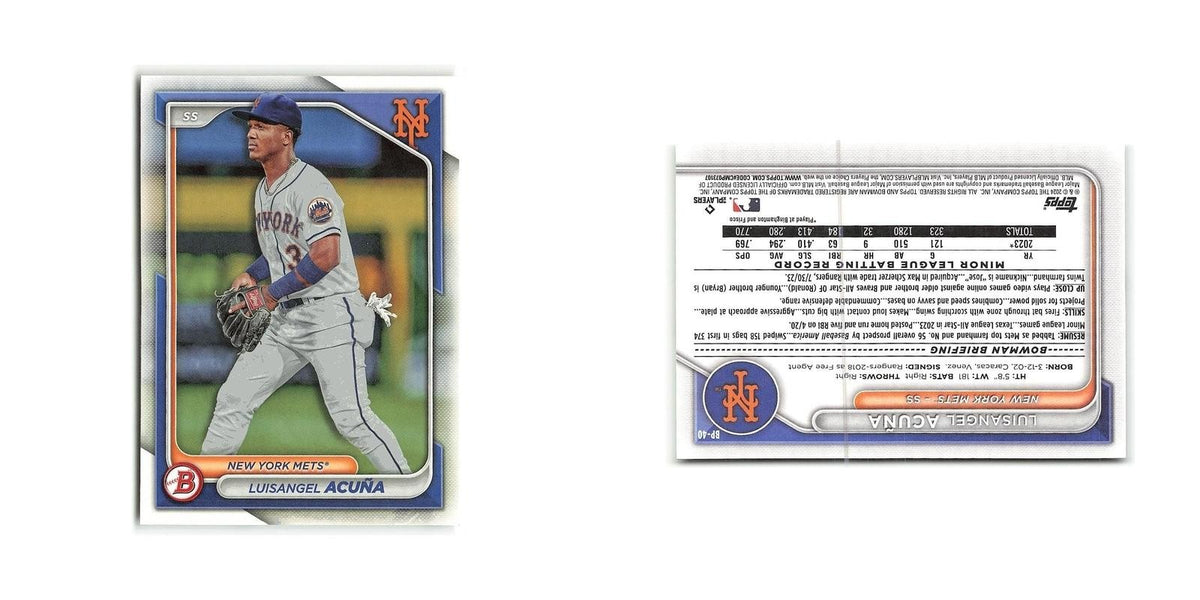 Luisangel Acuna 2024 Bowman Prospects #BP-40 New York Mets Baseball Card NM