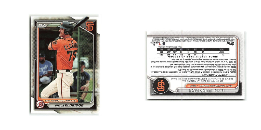 Bryce Eldridge 2024 Bowman Prospects #BP-134 San Francisco Giants NM