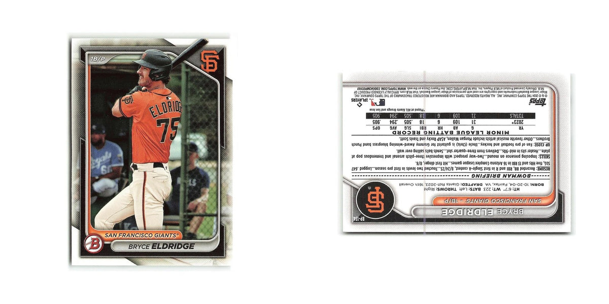 Bryce Eldridge 2024 Bowman Prospects #BP-134 San Francisco Giants NM