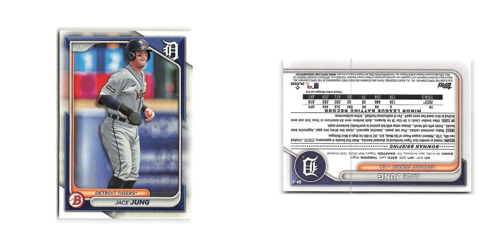 Jace Jung 2024 Bowman Prospects #BP-5 Detroit Tigers Baseball Card NM