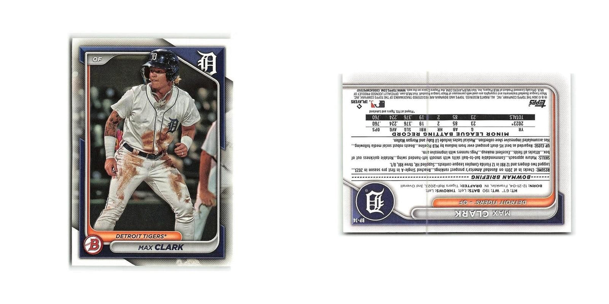 Max Clark 2024 Bowman Prospects #BP-74 Detroit Tigers Baseball Card NM