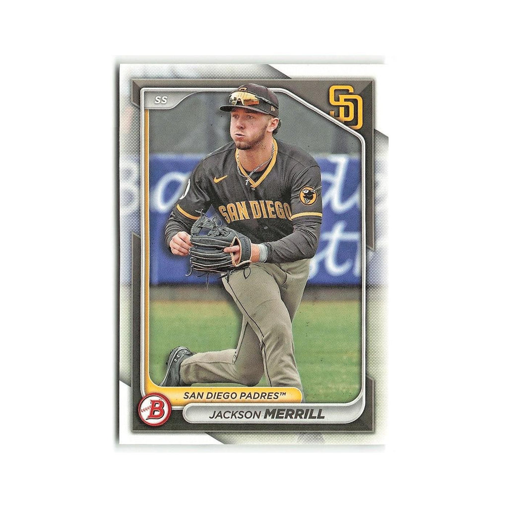 Jackson Merrill 2024 Bowman Prospects #BP-145 San Diego Padres Baseball Card NM