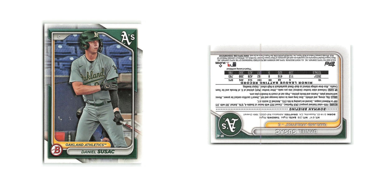 Daniel Susac 2024 Bowman Prospects #BP-42 Oakland Athletics Baseball Card NM