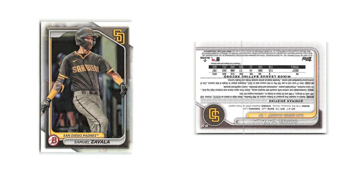 Samuel Zavala 2024 Bowman Prospects #BP-57 San Diego Padres Baseball Card NM