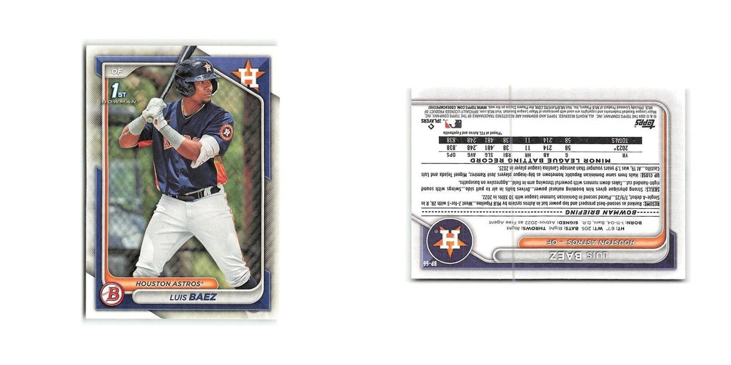 Luis Baez 2024 Bowman Prospects #BP-66 Houston Astros Baseball Card NM