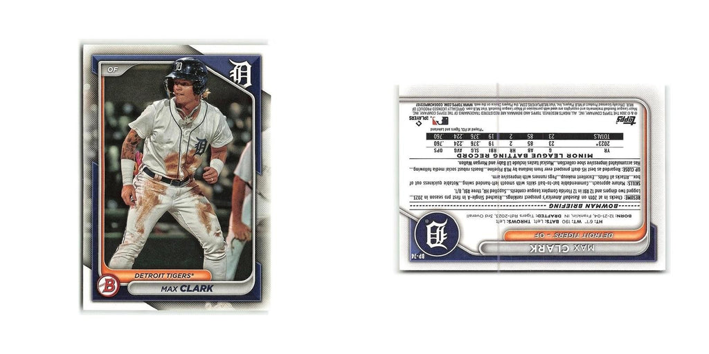 Max Clark 2024 Bowman Prospects #BP-74 Detroit Tigers Baseball Card NM