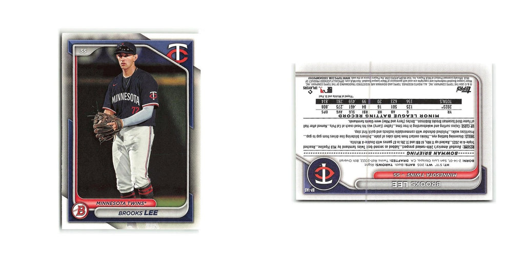 Brooks Lee 2024 Bowman Prospects #BP-143 Minnesota Twins Baseball Card NM