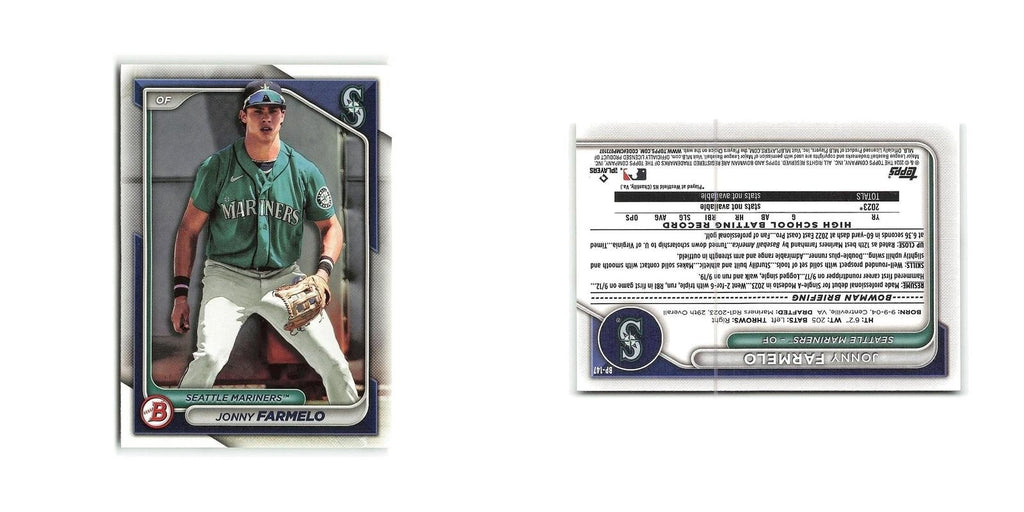 Jonny Farmelo 2024 Bowman Prospects #BP-147 Seattle Mariners Baseball Card NM