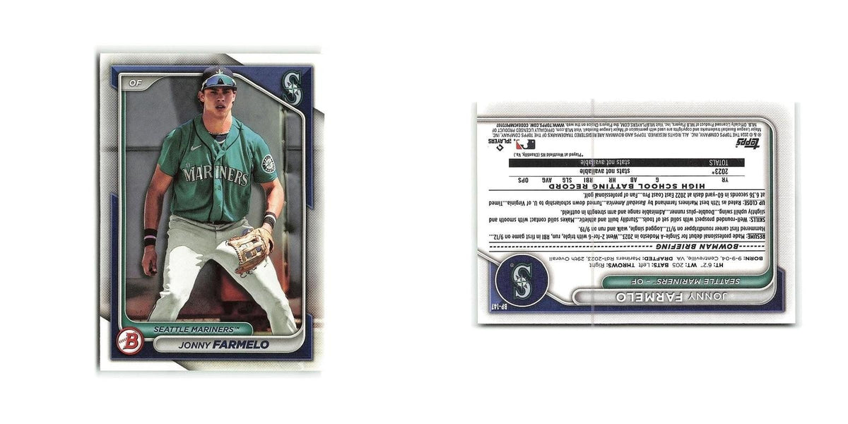 Jonny Farmelo 2024 Bowman Prospects #BP-147 Seattle Mariners Baseball Card NM