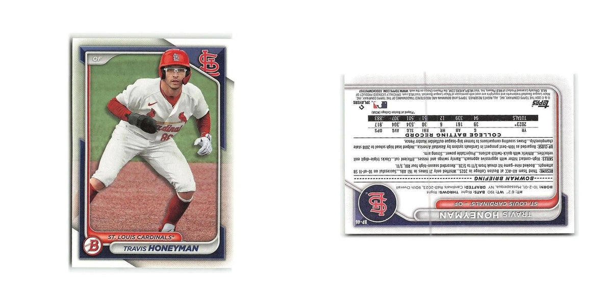 Travis Honeyman 2024 Bowman Prospects #BP-46 St. Louis Cardinals NM