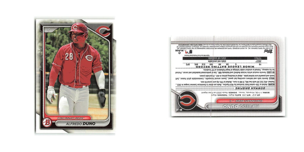 Alfredo Duno 2024 Bowman Prospects #BP-51 Cincinnati Reds Baseball Card NM