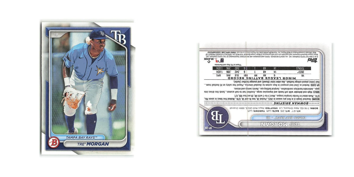 Tre' Morgan 2024 Bowman Prospects #BP-126 Tampa Bay Rays Baseball Card NM