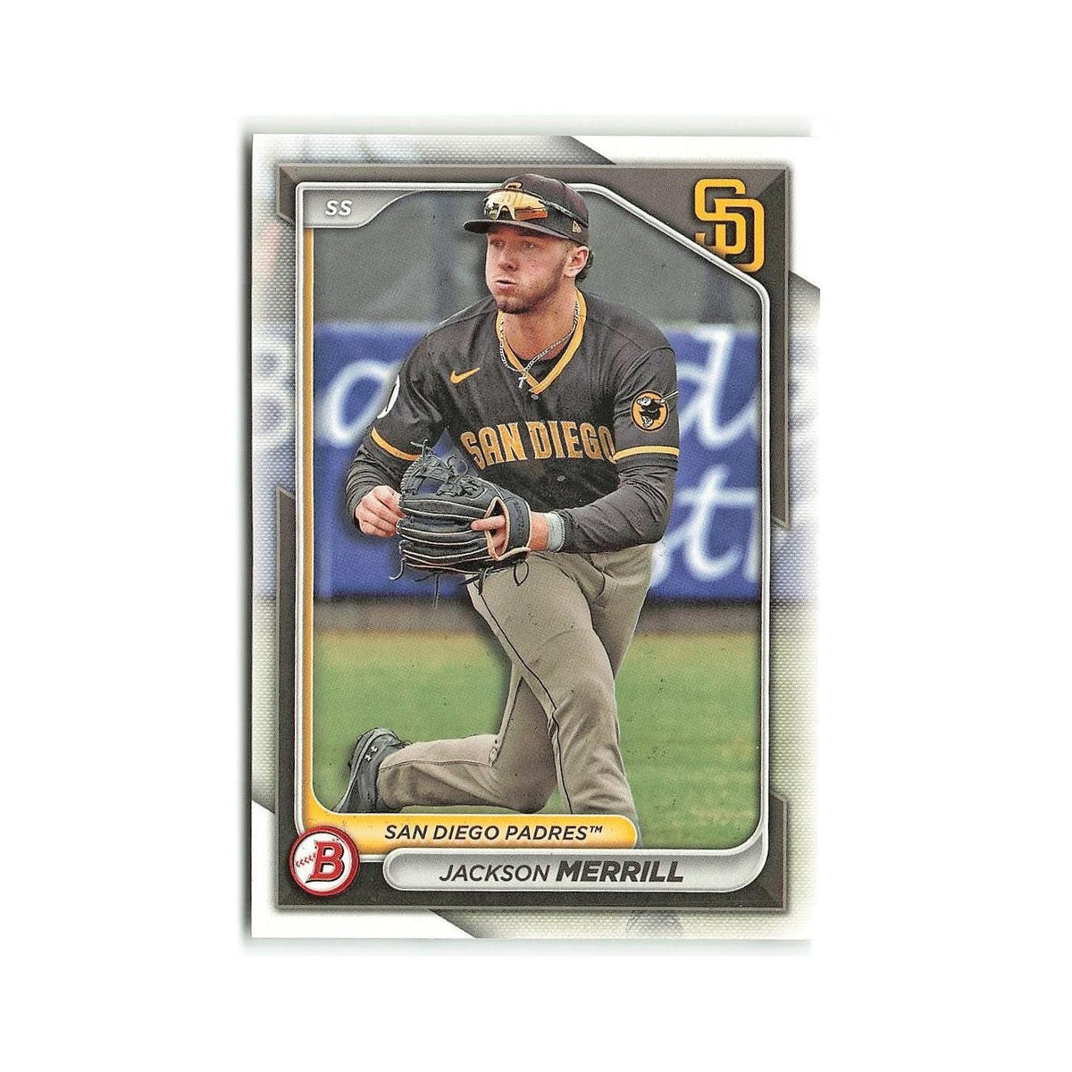 Jackson Merrill 2024 Bowman Prospects #BP-145 San Diego Padres Baseball Card NM