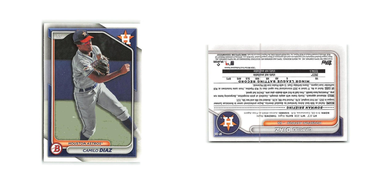 Camilo Diaz 2024 Bowman Prospects #BP-135 Houston Astros Baseball Card NM