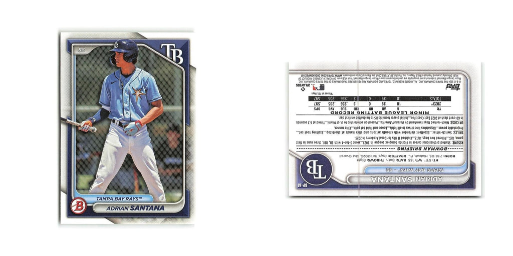 Adrian Santana 2024 Bowman Prospects #BP-61 Tampa Bay Rays Baseball Card NM
