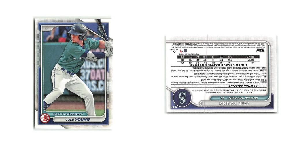 Cole Young 2024 Bowman Prospects #BP-112 Seattle Mariners Baseball Card NM
