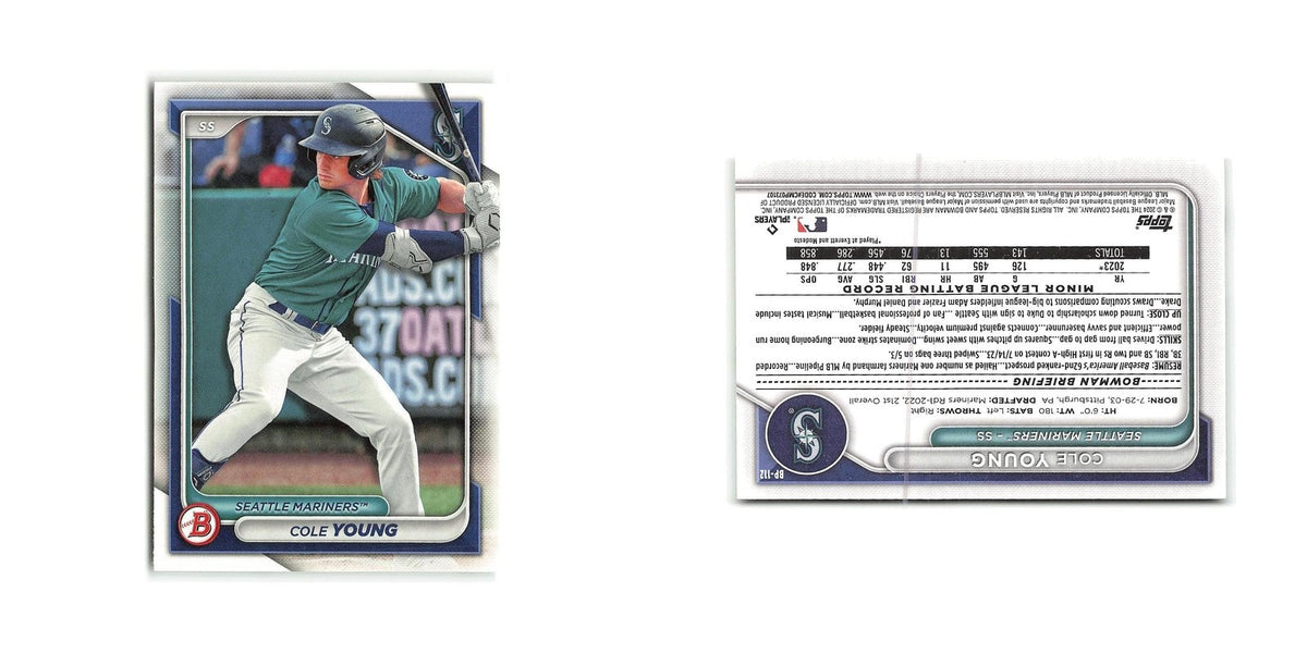 Cole Young 2024 Bowman Prospects #BP-112 Seattle Mariners Baseball Card NM