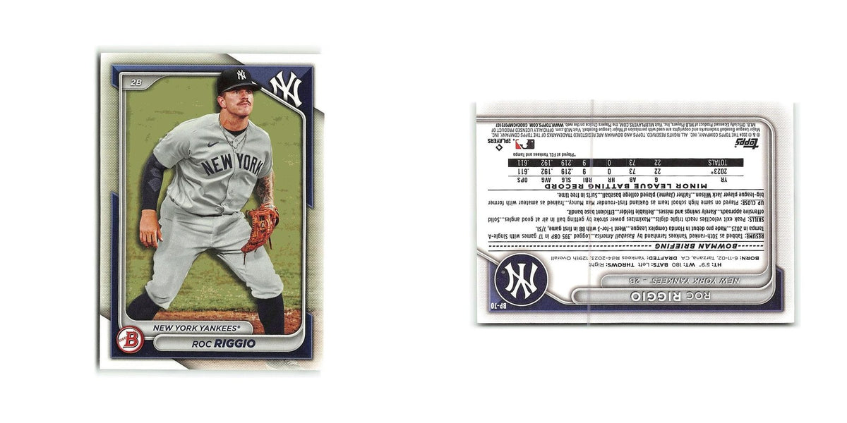 Roc Riggio 2024 Bowman Prospects #BP-70 New York Yankees Baseball Card NM