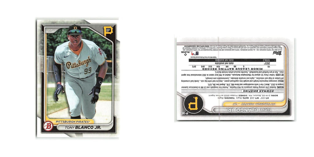 Tony Blanco Jr. 2024 Bowman Prospects #BP-132 Pittsburgh Pirates NM