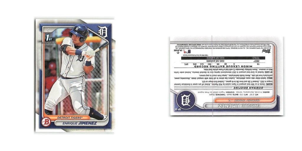 Enrique Jimenez 2024 Bowman Prospects #BP-31 Detroit Tigers Baseball Card NM