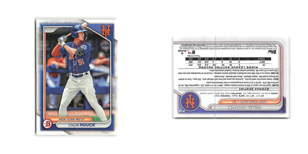 Colin Houck 2024 Bowman Prospects #BP-123 New York Mets Baseball Card NM
