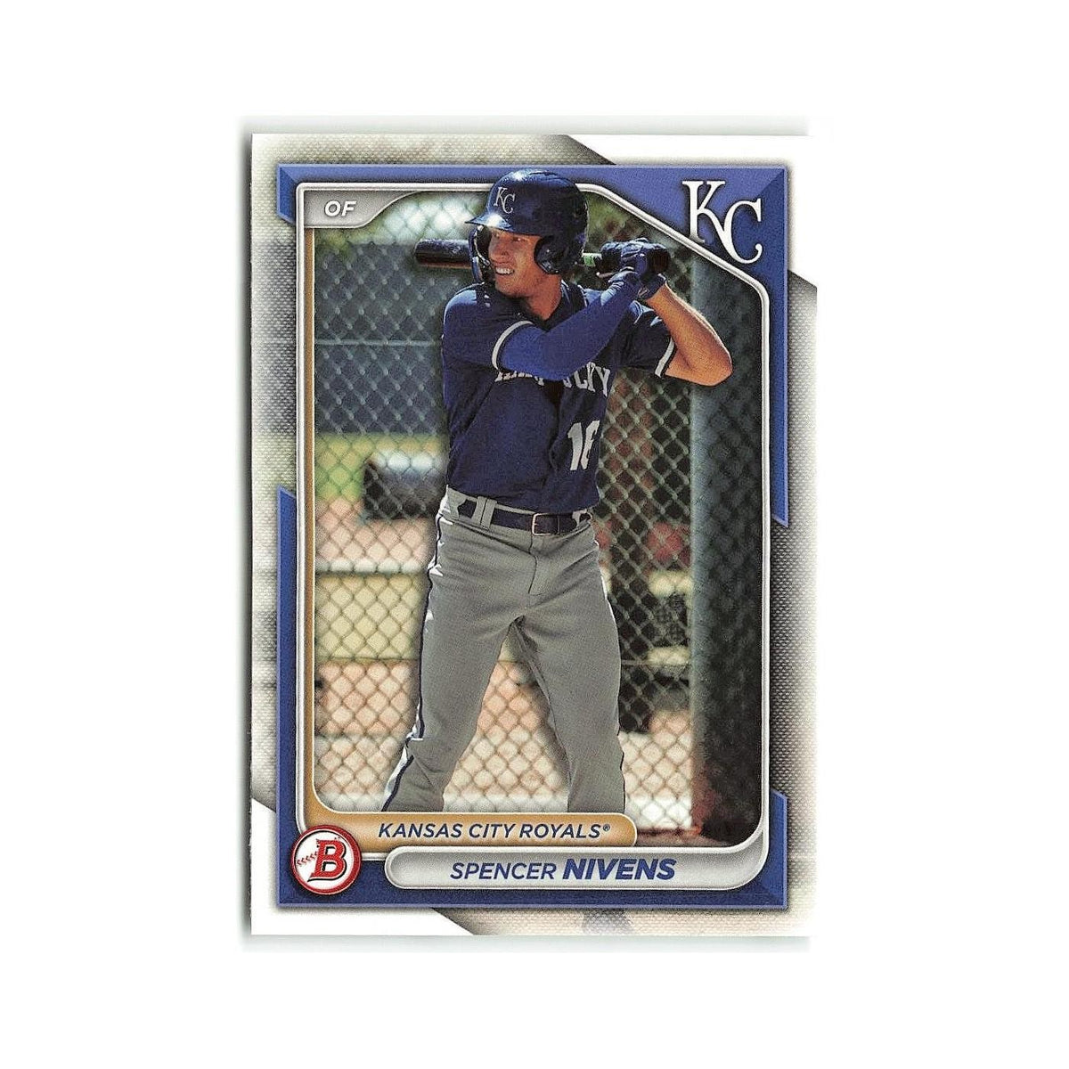 Spencer Nivens 2024 Bowman Prospects #BP-37 Kansas City Royals Baseball Card NM