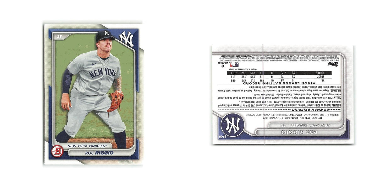 Roc Riggio 2024 Bowman Prospects #BP-70 New York Yankees Baseball Card NM