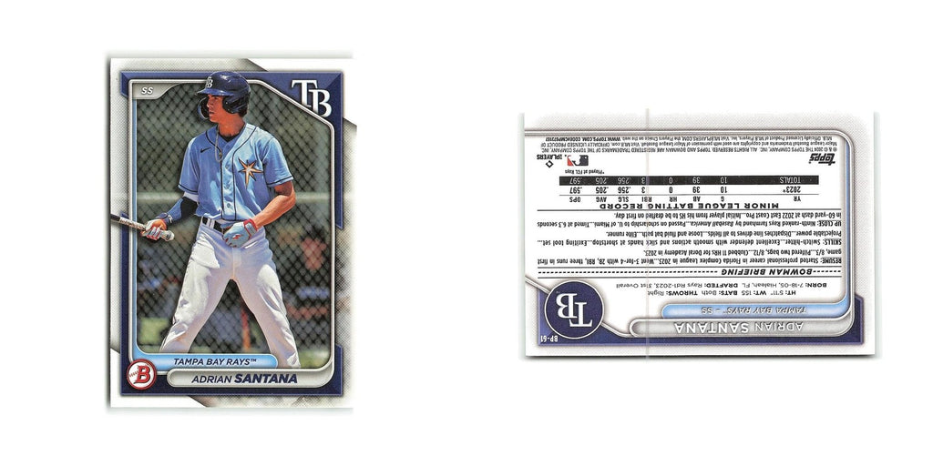 Adrian Santana 2024 Bowman Prospects #BP-61 Tampa Bay Rays Baseball Card NM