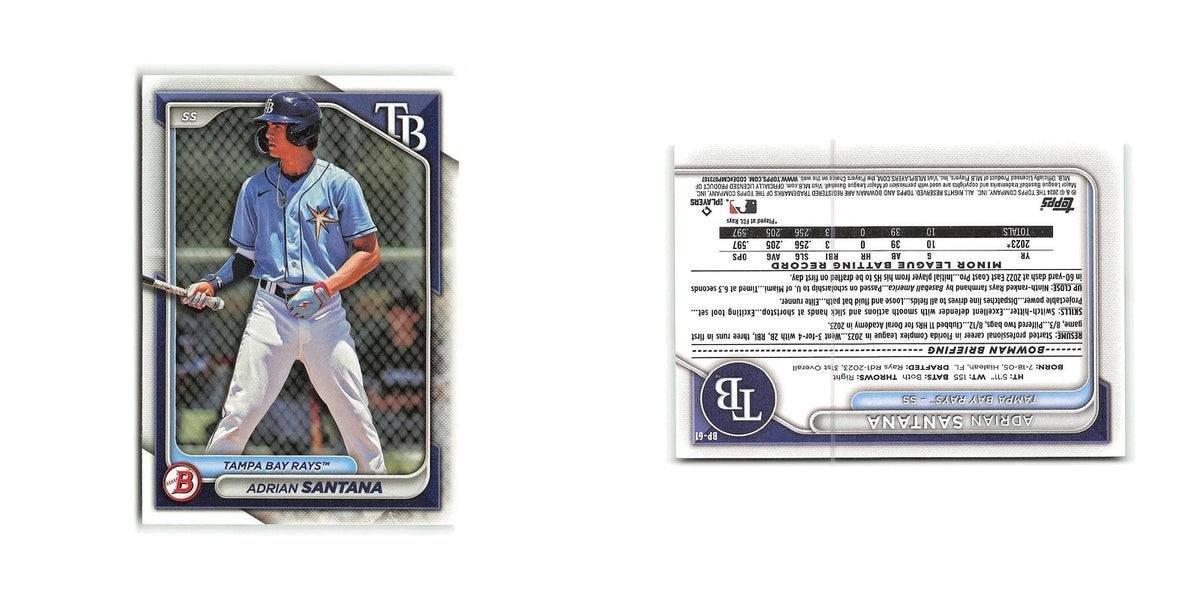 Adrian Santana 2024 Bowman Prospects #BP-61 Tampa Bay Rays Baseball Card NM