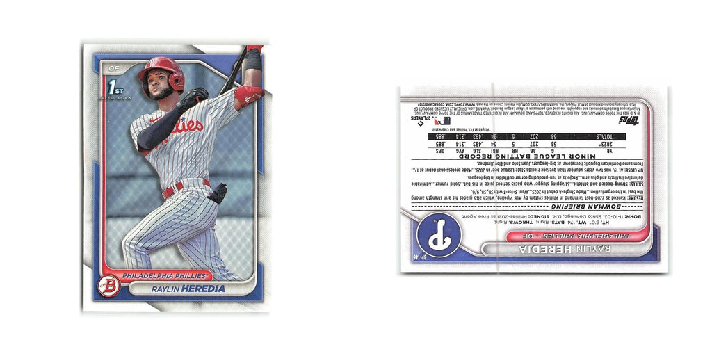 Raylin Heredia 2024 Bowman Prospects #BP-146 Philadelphia Phillies NM