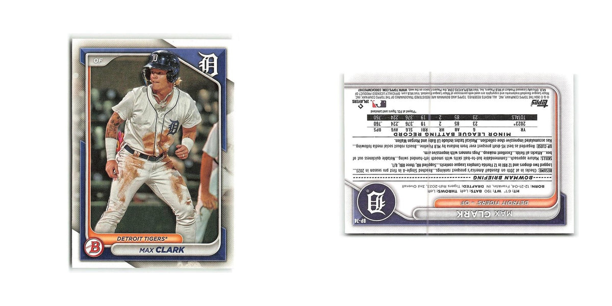 Max Clark 2024 Bowman Prospects #BP-74 Detroit Tigers Baseball Card NM