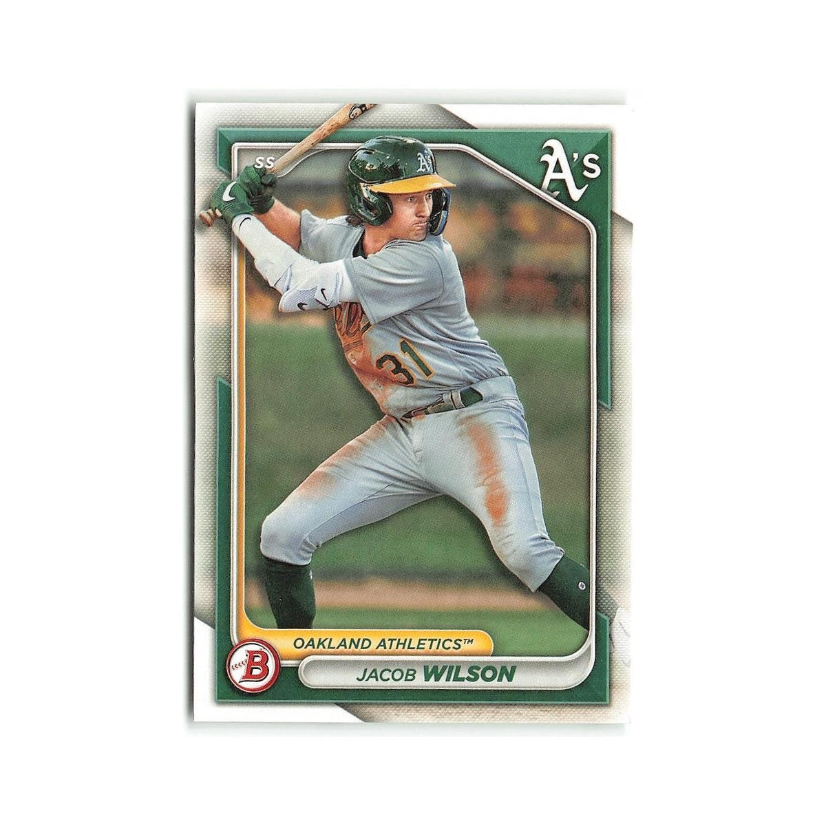 Jacob Wilson 2024 Bowman Prospects #BP-3 Oakland Athletics Baseball Card NM